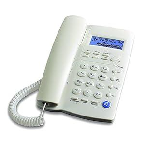 Y043 Corded Landline Telephone for Home, Caller ID/Call Waiting, Easy-to-Use, Speaker, Display, Desk Phone Only 