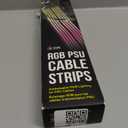 CORSAIR iCUE ARGB PSU Cable Strips  2X 200mm LED Strips  100 RGB LEDs Per Strip  Fits Any PSU Cable  Motherboard 5V ARGB Control  Black