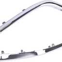 ApplianPar 2Pcs Chrome Front Left Driver and Right Passenger Side Bumper Grille Lower Molding for Mazda 3 2017-2018