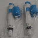 Zinc Alloy Urinal Flush Valve Height Adjustable Toilet Tank Fill Valve Bottom Inlet Flush Control Method (Pack of 2)