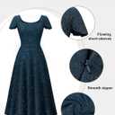 BeryLove Prom Dress for Teens: Sequin Formal Party Dress with Flutter Short Sleeves for Wedding & Cocktail Evening Events (XL)