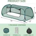 2Pack Raised Garden Bed Covers(45"X22"X18"), Pop Up Mesh Plant & Vegetable Cover,30% Sunblock Plant Shade Tent, Outdoor Planter Protection, Sun & Insect Guard