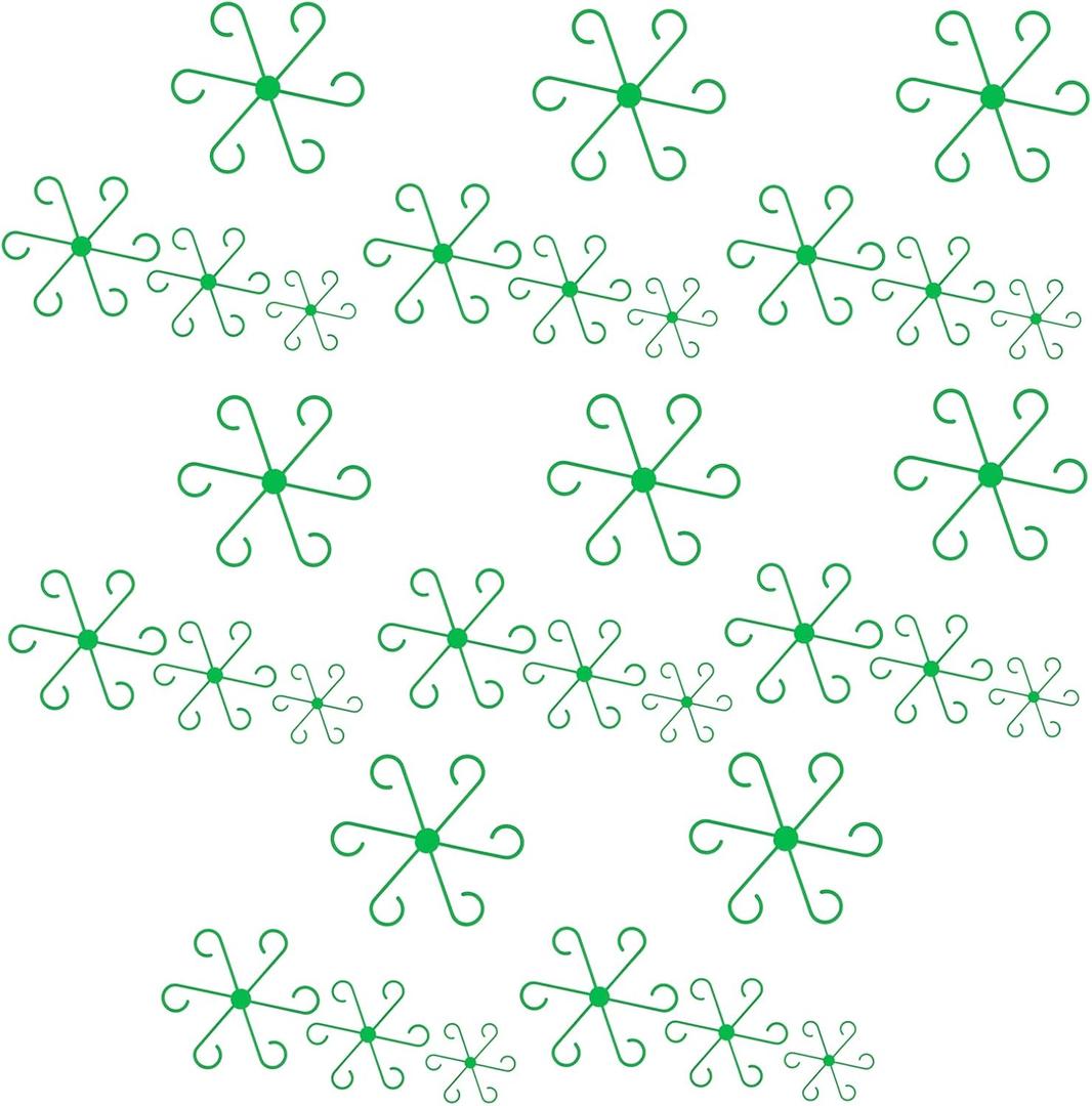 Plant Stem Support,32 Pack Stem Supports for Indoor Plants,Reusable Plastic Plant Stabilizer for Thriving Growth.