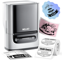 Nelko Label Maker Machine with Tape, PM220 Bluetooth Label Printer, 2 Inch Portable Thermal Printer for Small Business, Address, Logo, Clothing, Sticker Printer for iOS, Android & PC, White