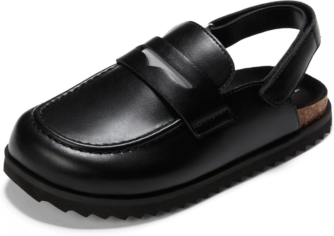 PATPAT Boys Girls Cloudtech Clogs Unisex Kids Footwear Slip-on Slippers Indoor Outdoor Mules Classic Adjustable Buckle Sandals Size 5