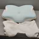 Cervical Pillow for Neck Pain Relief - Ergonomic Contour Memory Foam Pillow with 2 Pillowcases, Orthopedic Neck Support for Side Back Stomach Sleepers