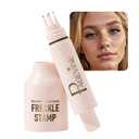 Upgrade Faux Freckle Stamp Pen  Waterproof Fake Freckles Makeup Tool, Natural-Looking Freckle Maker & Spray with Multi-Prong Precision Stamp Head, Long-Lasting Sunkissed Makeup (2# MEDIUM)