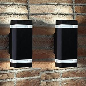 rosykite Modern LED Outdoor Wall Lights, Dusk to Dawn Outdoor Lighting Fixtures Wall Mount - ETL Listed,Aluminum Waterproof Front Door Lights 5000k - Up Down Light Fixture for Porch, Patio