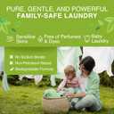 Good Natured Brand | Pet Stain & Odor Remover for Laundry | Pet Laundry Detergent for Dogs Beds, Cat Pee, Smell, Dog Drool | Hypoallergenic & Non-Toxic | Peppermint | 47oz 94 Loads (47 Ounce (Pack of 1))