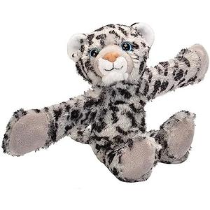 Wild Republic Huggers, Snow Leopard Plush Toy, Slap Bracelet, Stuffed Animal, Kids Toys, 8 inches, Set of 2
