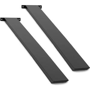 Hidden Island Countertop Support Bracket 2 Pack Black 24 Inch Heavy Duty Granite Countertop Bracket Iron Island Support Brackets for Granite Quartz Wood