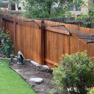PURRFECT Fence Conversion System for Cats - Cat-Proof Steel Toppers for Existing Outdoor Fencing, Containment Barrier For Wood, Chain Link, Metal, Brick, & Vinyl Fences 5' Tall or Higher, 50 Foot Kit