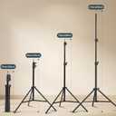 7ft Photography Light Stand – Upgraded 32.5" Ultra-Wide Base for Maximum Stability, Reinforced 3-Rivet Metal Alloy Tripod for Ring Light, Softbox, VR Base Station, 11lbs Load (1-Pack)