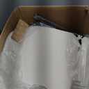 COLAMY Upholstered Dining Chairs Set of 2, Modern Fabric Dining Room Kitchen Side Chair with Padded Seat and Wood Legs for Restaurant/Cafe, Beige