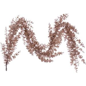 Vickerman 6ft Cafe Latte Artificial Eucalyptus Glitter Garland. (Caf Latte)