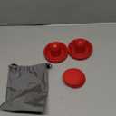 Home Standard Air Hockey Paddles and 2 Size Pucks, Small Size for Kids, Large Size for Adults, Great Goal Handles Pushers Replacement Accessories for Game Tables (2 Striker, 6 Puck Pack)