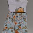 Kaipiclos Western Newborn Baby Boy Clothes Cactus Cow Print Short Sleeved T-Shirt and Casual Drawstring Shorts Summer Outfit
2-3Y