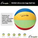 Champion Sports Rhino Lite Cage Ball Set, 36-Inch Diameter