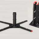 Christmas Tree Stand for Artificial Trees - Universal Tree Stand Holder Base for Tree Trunk Less Than 1.4" Diameter, Fits 4-10FT Faux Xmas Tree, Folding Metal Xmas Tree Stands