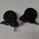 Locking Caster Wheels for Pit Boss, Louisiana Grill, 74064 Wheels Replacement for Pit Boss Pro Series 1100-PS1 1600, Navigator 850 1150, Austin XL, Rec Tec & Others Pellet Grills, 2 Pack