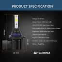 D-Lumina H10 Switchback LED Fog Light Bulbs, 8000 Lumens 40W 300% Brightness Dual Color 6000K Xenon White/3000K Golden Yellow, 9145 9140 9045 9040 LED Fog Light DRL Bulb Upgrade Replacement, Pack of 2