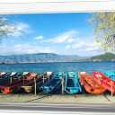 Acrylic Floating Picture Frame, 11x14 Double Panel Clear Wall Mount Document Certificate Frames (Inner Max Size is 9 x12.5 inch)