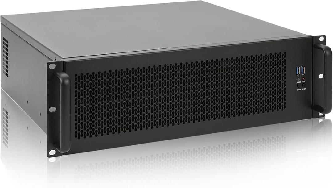 RackChoice 3U rackmount Server Chassis Support Liquid Cooling Compatibility up to Elevated 360mm Radiator Support SFX PSU/ATX/MicroATX/Mini-ITX MB