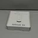 Airbrush Kit With Compressor - 48PSI Rechargeable Cordless Non-Clogging High-Pressure Air Brush Set with 0.3mm Nozzle and Cleaning Brush Set for Nail Art, Makeup, Painting, Cake Decor (Pink)