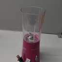 Hamilton Beach Portable Blender for Shakes and Smoothies, 14 Oz BPA Free Travel Cup & Lid, Durable Stainless Steel Blades, Personal Smoothie Blender, Raspberry, 51131G