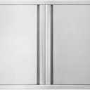 Outdoor Kitchen Double Doors 35" W X 24" H BBQ Access Door Thickened 304 Brushed Stainless Steel Doors for Indoor/Outdoor Kitchen Outdoor Cabinet Barbeque Grill or BBQ Island