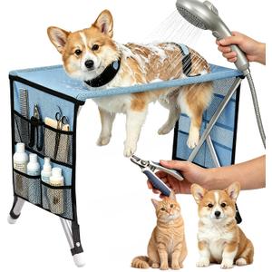 Dog Grooming Hammock Stand for Small Dogs & Cats, Pet Grooming Table 20 lbs