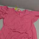 ZOMVA 2025 Women's Plus Sparkly Glitter Ruched Bodycon Midi Dress Wrap V Neck Sparkle Sequin Sexy Dress Cocktail Party Formal, Ruffle Short Sleeves, Rose Red, 0X