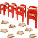 Wooden Train Bridges, Bridge Support, Wooden Train Track Accessories, Train Tracks Compatible with All Major Brands, Wood Toys for Girls & Boys