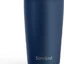 SANDJEST Navy Tumbler 20oz Stainless Steel Double Wall Vacuum Insulated, Travel Coffee Cup, Gifts for Men Women Birthday Christmas
