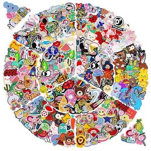 NICEVINYL Iron on Patches for Clothing: 100Pcs Random Assorted Styles Funny Patch Repair Embroidered Appliques for Clothes Sew on/Iron on Jackets Backpacks Hat Dress Fabric for DIY Accessories