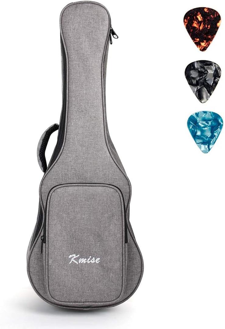 Kmise 32 Inch Guitar Ukulele Case Gig Bag For Baritone Ukelele 6 Strings Guitarlele Instrument With 3 Uke Picks