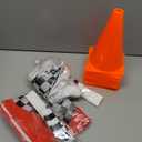 Racing Cars Birthday Decorations,Racecar Centerpiece Decoration - Orange Racing Cones(12), Checkered Flags (24), Plastic Tablecloth (54"x108"),Floor Runner,Banner Race Car Party(40pcs)