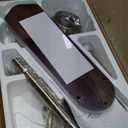 52 Inch Indoor Ceiling Fan with Pull-Chain and Three LED Light Bulbs Base, Traditional 3-Speeds Reversible Blades Ceiling Fan (Antique)