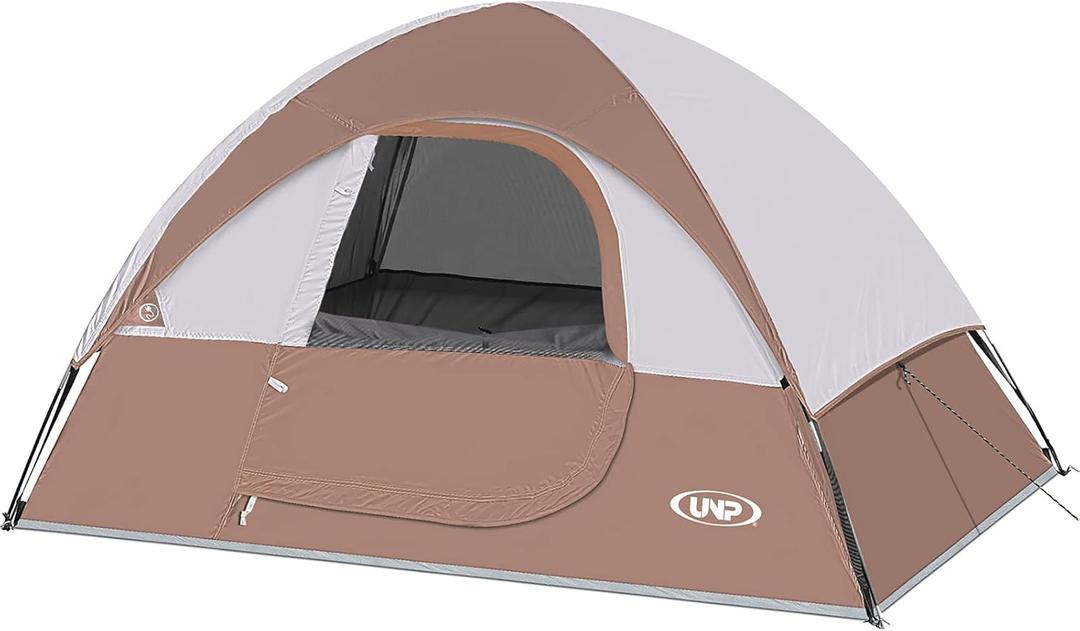 Camping Tent 2-4 Person, Waterproof Windproof Tent with Rainfly Easy Set up-Portable Dome Tents for Camping