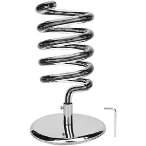 HURRISE Spiral Hair Dryer Holder, Spring Hair Dryer Hanging Rack, Spiral Hair Styling Station Spiral Salon Blow Dryer Holder Stand for Bathroom Hair Salon