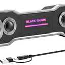 Black Shark Bluetooth Computer Speakers for Desktop, Dynamic Multi-Layer RGB Lighting Gaming PC Speaker with Deep Bass, USB C/USB Powered Sound-bar for Computer Desktop PC Monitor Laptop (BS-SP1)