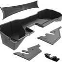 Tyger Auto Rear Under Seat Storage Box Compatible with 2014-2018 Chevy Silverado/GMC Sierra 1500; 2015-2019 Silverado/Sierra HD | Double Cab | Custom-Fit Cargo Organizer Console | TG-CB5C8818