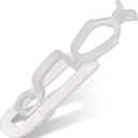 Christmas Light Gutter Clip Outdoor Shingle Clips 80 Pieces Holiday Hanger Hooks Compatible with C9 C7 C6 for Roof, Roof Ridge Line, Fence (Translucent) (Transparent)