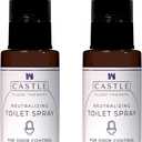 Toilet Spray For Poop 0.45oz (2 Pack) Fresh Lavender - Travel Bathroom Spray Odor Eliminator Natural Bathroom Odor Eliminator Portable Toilet Deodorizer Freshener Travel Size Air Freshener For Home
