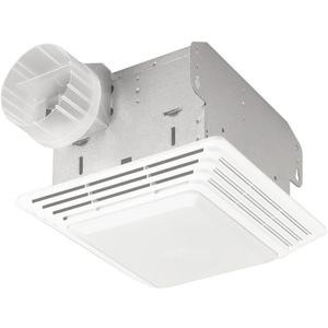 Broan-NuTone 678 Ventilation Fan and Light Combo for Bathroom and Home, 100 Watts, 50 CFM, White (2.5 Sones)