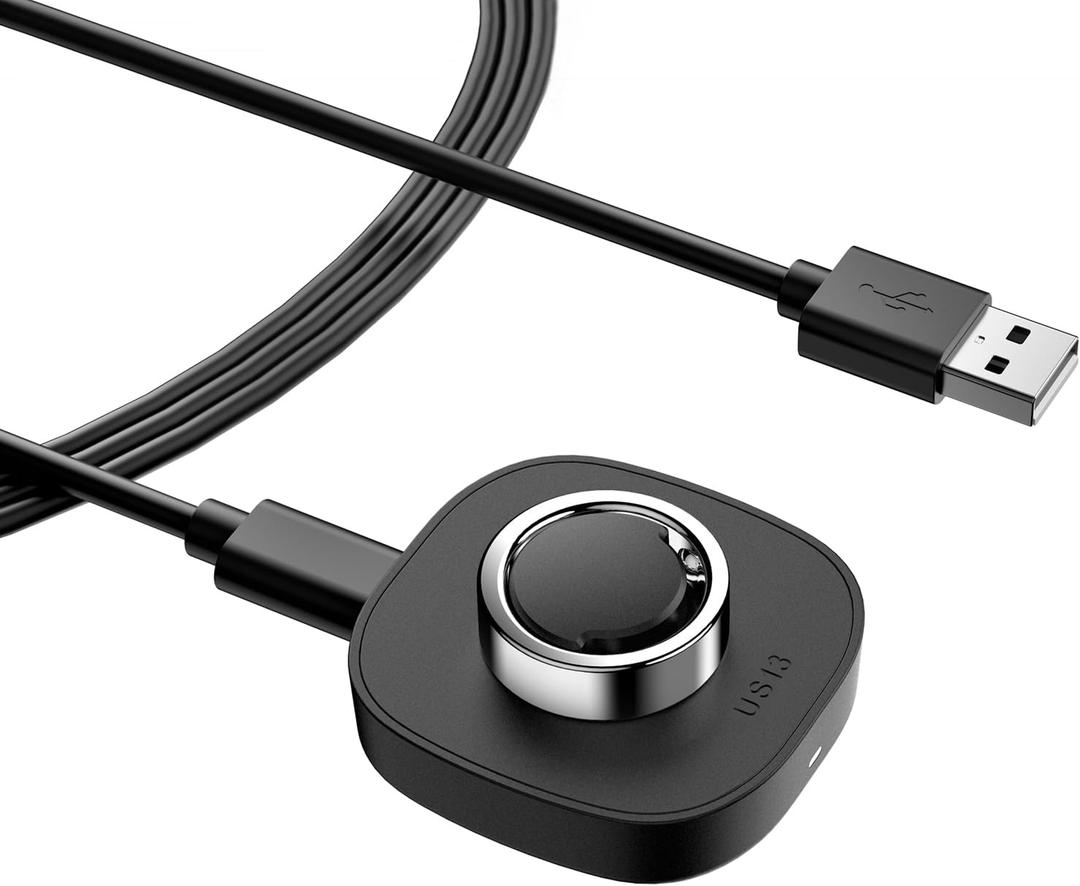 Compatible with Oura Ring Gen3 Charger - Portable Charging Dock with USB-C Cable for Smart Ring Size 13