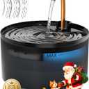 Cat Water Fountain, 71oz/2.1L Cat Fountain for Drinking with Copper Faucet, MISFANS-Designed Pump & Filter, Plastic Automatic Pet Water Fountain Bowl & Dispenser with 3-Pack Replaceable Filters