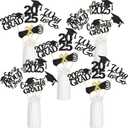 24Pcs Black 2026 Graduation Table Centerpieces Sticks, 2026 Graduation Party Centerpieces for Tables 2026 Black 2026 Graduation Table Centerpieces Decorations