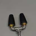 Raincovo Dual Turbo Nozzle Pressure Washer, 2.0mm Orifice Twin Turbo Nozzle, 360° Rotating Power Washer Nozzle, 4-6 GPM, 4000 PSI, 1/4 Inch Quick Connector