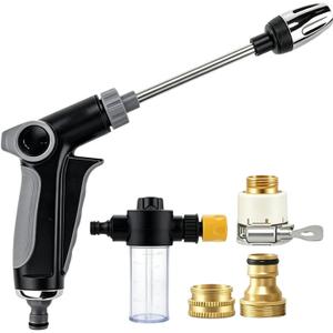 Washer Gun,High Pressure Washer Handheld Power Washer,Garden Hose Nozzle with 360 Rotating Nozzle,3 Spray Modes,Handheld Jet Nozzle Power Washer for Garden Hose - Fit with U.S. 3/4In Threaded Hoses